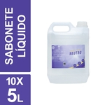 Sabonete Líquido Neutro Viver Mais 5L Unidade Kit c/ 10un