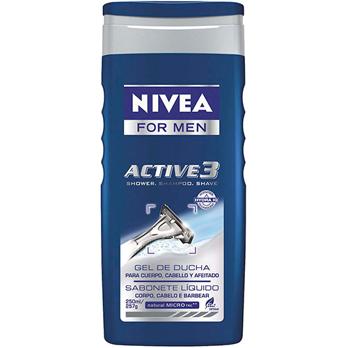 Sabonete Líquido Nivea For Men Active 3 250ml