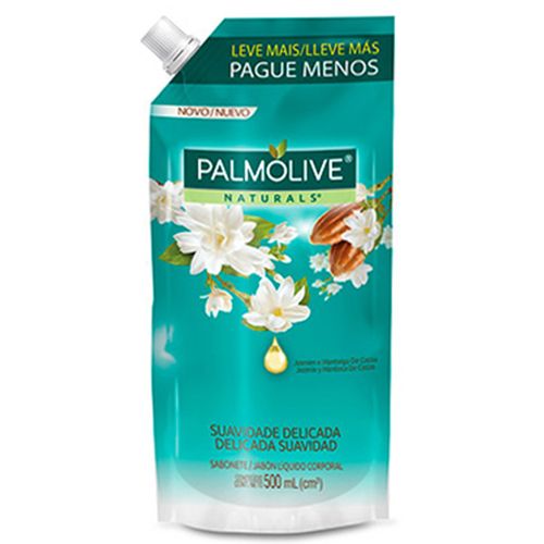Sabonete Líquido Palmolive Naturals Suavidade Delicada Refil 500ml SAB LIQ PALMOLIVE NATURALS 500ML-RF JASMIM