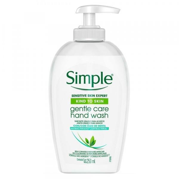 Sabonete Líquido para Mãos Simple Antibacterial Gentle Care 250ml