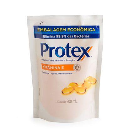 Sabonete Líquido Protex Anti-Bacteriano Vitamina e Refil 200ml