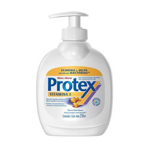 Sabonete Liquido Protex para as Mãos Vitamina e com 250 Ml