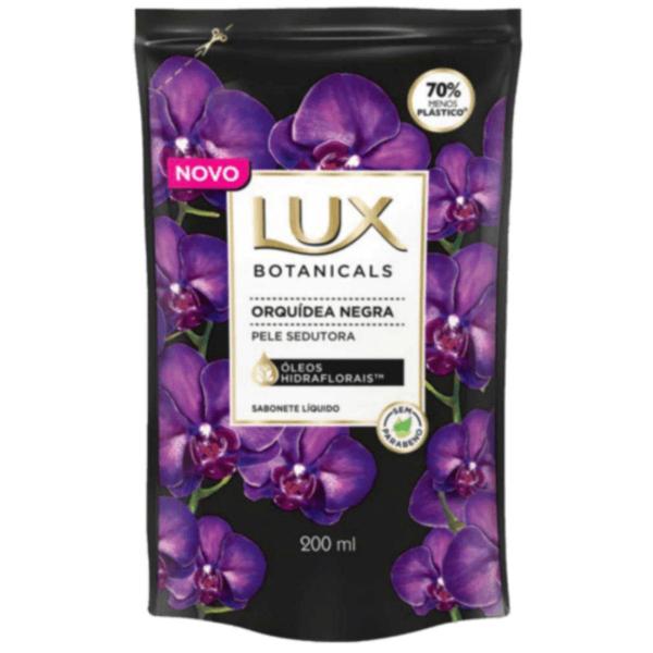 Sabonete Líquido Refil Lux Suave 200ml Orquídea Negra - Sem Marca