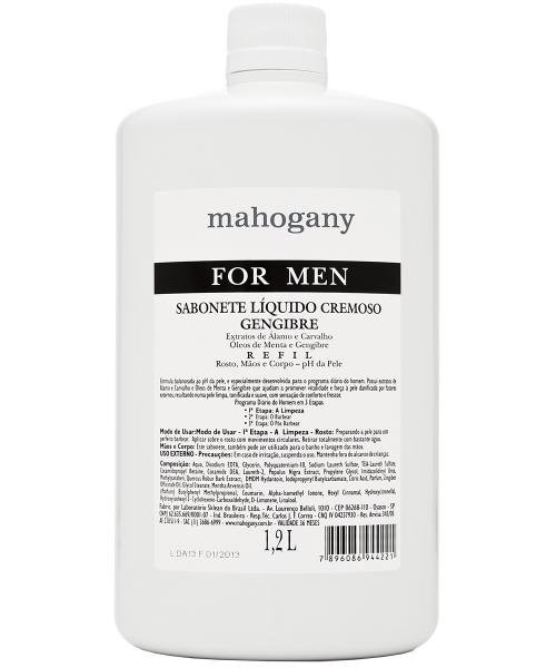 Sabonete Líquido Refil Mahogany For Men 1,2L
