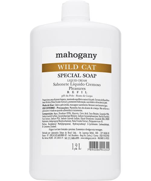 Sabonete Líquido Refil Wild Cat Mahogany 1,2L