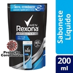 Sabonete Liquido Rexona Active Antibacterial Refil 200ml - Un