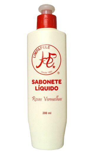 Sabonete Liquido Rosas Vermelhas - 200 Ml - Limpapele