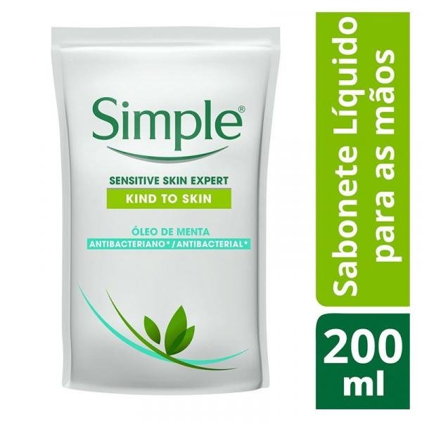 Sabonete Líquido Simple Refil Hand Wash Antibacteriano G Care 200ml