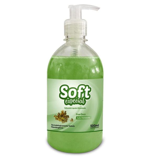 Sabonete Liquido Soft Especial Perolado Erva Doce 500ml 1 UN Edumax