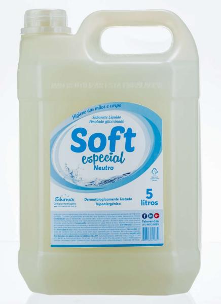 Sabonete Liquido SOFT Neutro 5 Litros - Edumax