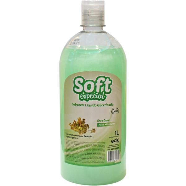 Sabonete Liquido SOFT Perolado ERVA Doce 1L - Edumax