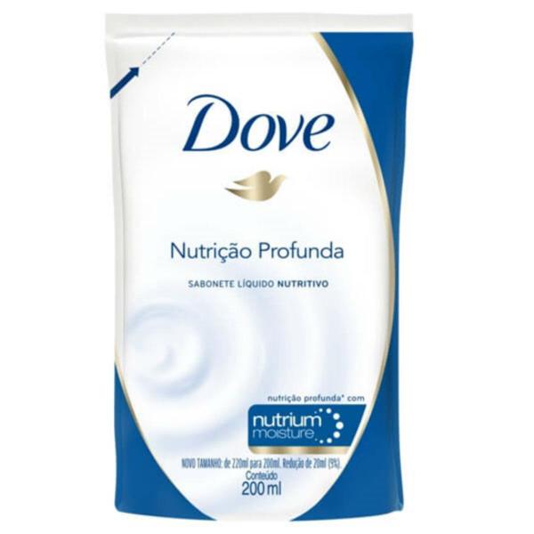 Sabonete Líquido Uso Diário Dove 200ml Nutrição Profunda Refil - Sem Marca
