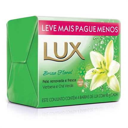 Sabonete Lux Hidratante Brisa Floral Promocional 4x90 G