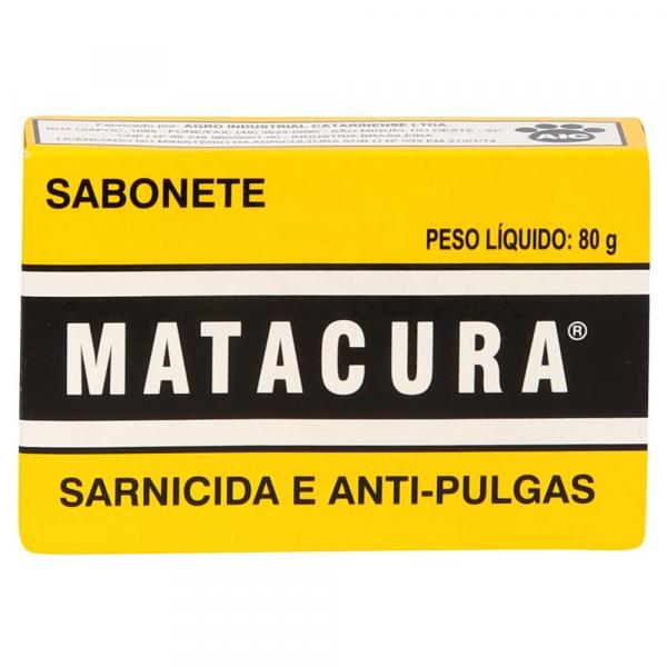 Sabonete Matacura Sarnicida e Antipulgas 80g - Agroinca