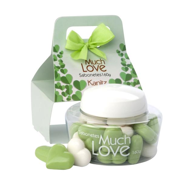 Sabonete Much Love Mini Coração Green 160g - Kanitz