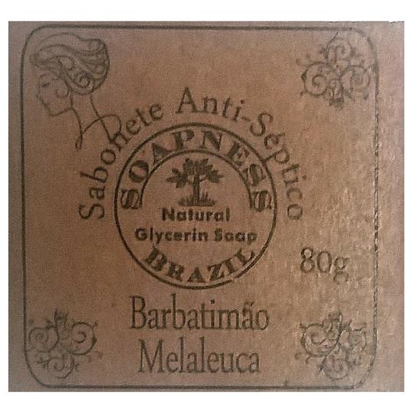 Sabonete Natural Antisséptico Barbatimão com Melaleuca 80g Soapness