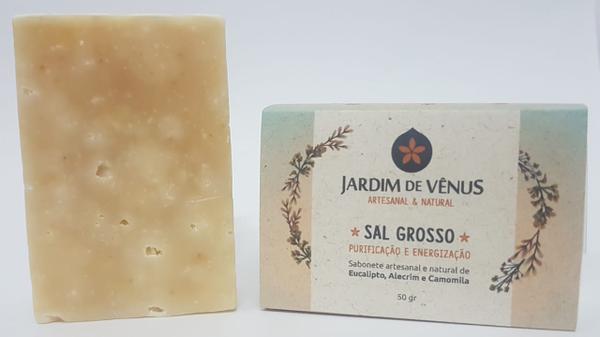 Sabonete Natural Artesanal de Sal Grosso 50g - Mua Commerce