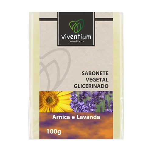 Sabonete Natural e Vegano Glicerinado Arnica e Lavanda Viventium 100 G