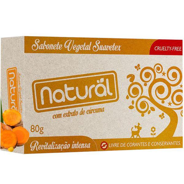 Sabonete Natural Extrato Cúrcuma 80G Suavetex