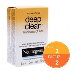 Sabonete Neutrogena em Barra Deep Clean 80g Leve 3 Pague 2