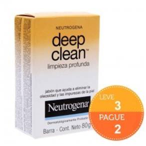 Sabonete Neutrogena em Barra Deep Clean 80g Leve 3 Pague 2