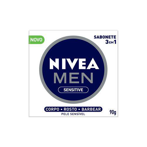 Sabonete Nivea Men 3 em 1 Sensitive 90g