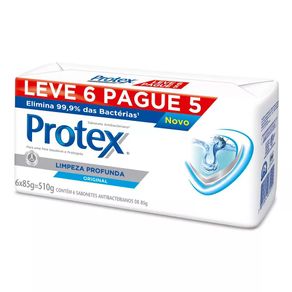 Sabonete Original Limpeza Profunda Protex 85g Leve 6 Pague 5