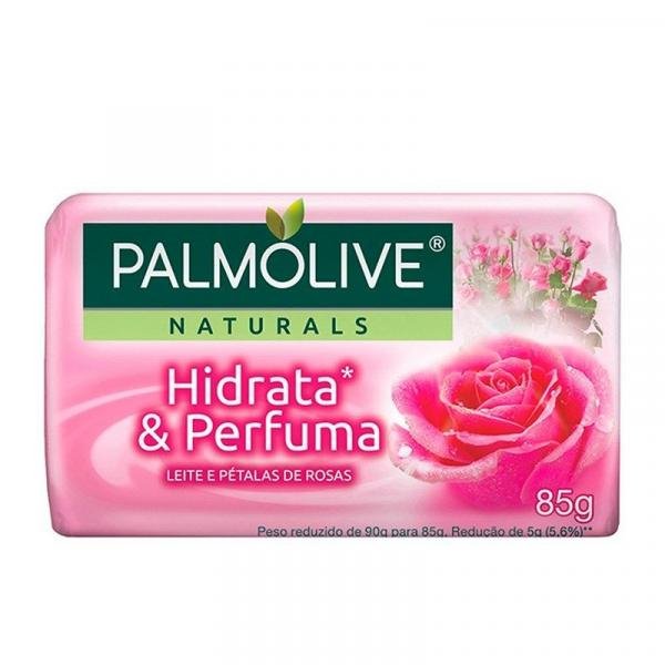 Sabonete Palmolive Hidrata e Perfuma Leite e Pétalas de Rosas 85g