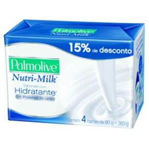 Sabonete Palmolive Nutri Milk 90g C/ 4 Unidades