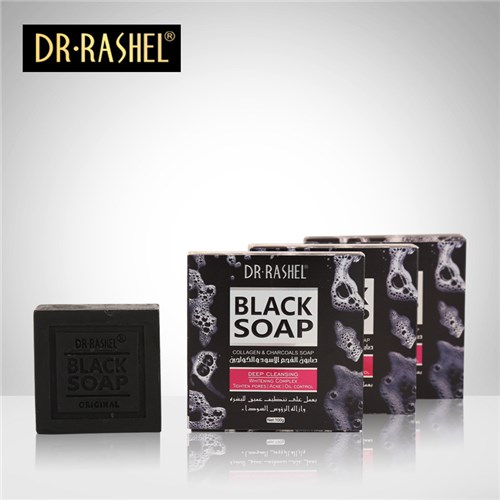Sabonete Peles Oleosas e Acneicas Black Soap Dr Rashel 100g