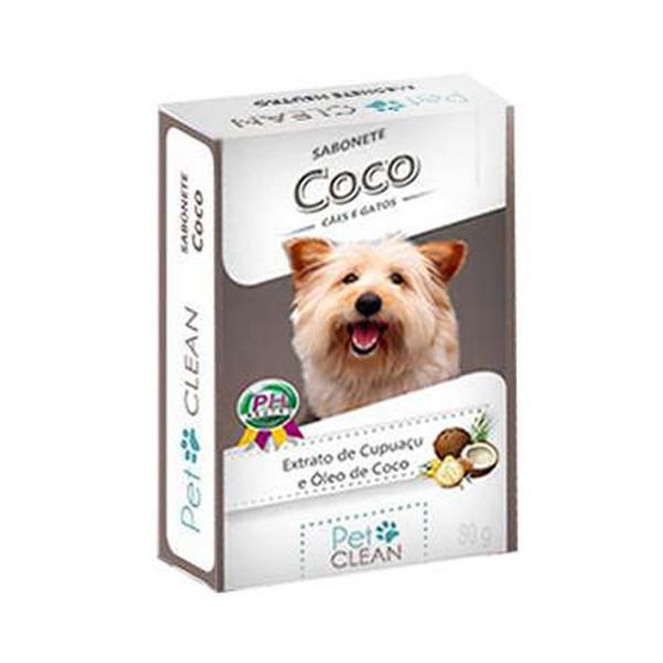 Sabonete Pet Clean Coco - 80 G