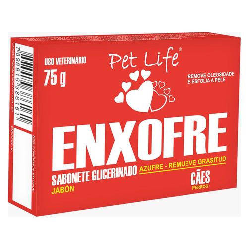 Sabonete Pet Life Enxofre 75g