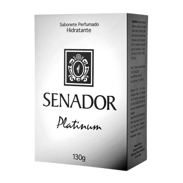 Sabonete Platinum 130g - 12 Unidades - Senador