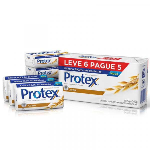 Sabonete Protex Antibacteriano Aveia 90g Leve 6 Pague 5