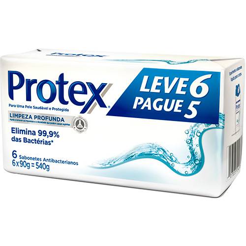 Sabonete Protex Limpeza Profunda 90g Leve 6 Pague 5
