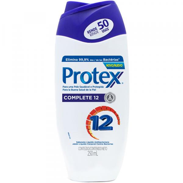 Sabonete Protex Líquido Antibacteriano Complete 12 250 Ml
