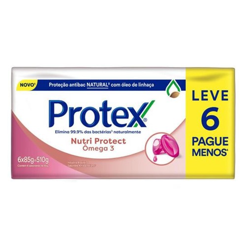 Sabonete Protex Nutri Protect Omega3 85g Leve 6 Unidades e Pague Menos
