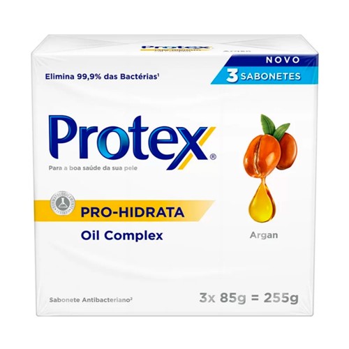 Sabonete Protex Pro-Hidrata Argan 3 Unidades 85g Cada