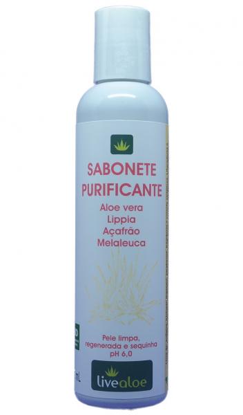 Sabonete Purificante Natural Livealoe 200ml - Live Aloe