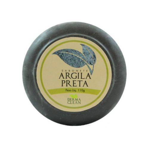 Sabonete Redondo de Argila Preta - 110g - Dermaclean