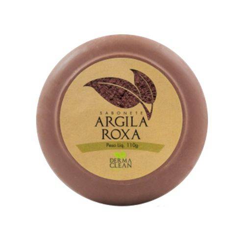Sabonete Redondo de Argila Roxa - 110g - Dermaclean