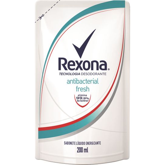Sabonete Rexona Antibacterial Fresh Refil 200ml