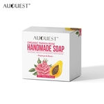 Sabonete Rose Papaya Hidratante Whitening vitamina essencial Oil Soap Natural Cara Cleansing Bar Skin Care Handmade