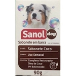 Sabonete Sanol Dog Em Barra Para Cães - Coco 90g