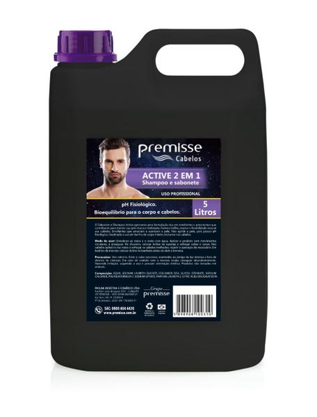 Sabonete & Shampoo Active 2 Em 1 Premisse Cabelos Corpo 5L