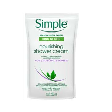 Sabonete Simples Nourishing Shower Cream Refil 200ml