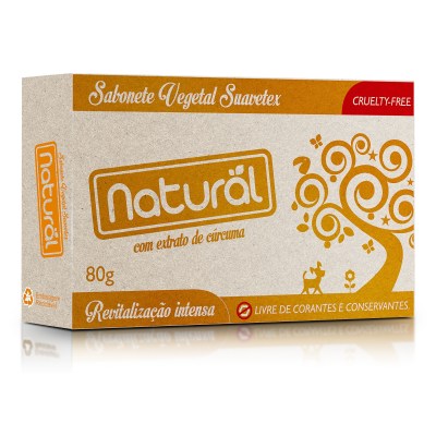 Sabonete Vegano com Cúrcuma Natural 80 G