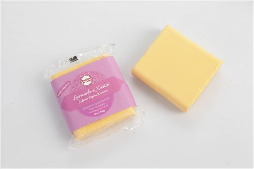 Sabonete Vegano Ultra Hidratante de Manteiga de Karité com Óleo Essencial de Lavanda 100g