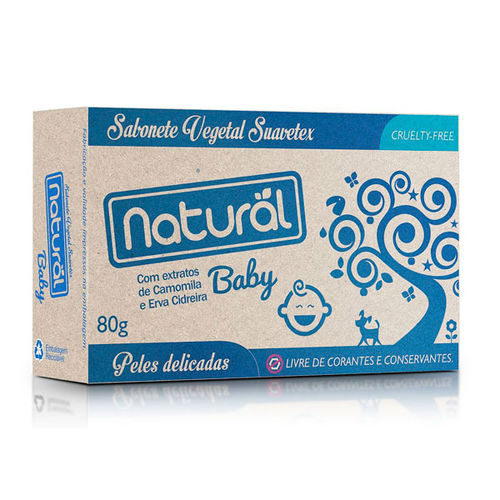 Sabonete Vegetal Baby Orgânico Natural 80g