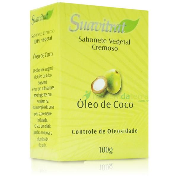Sabonete Vegetal Cremoso Suavitrat Óleo de Coco - 100g - Ubon - Suavitrat